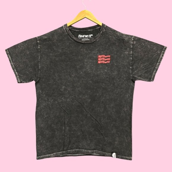 Bloody Disgusting x Friday the 13th Mineral Wash Tee XL - Picture 3 of 5